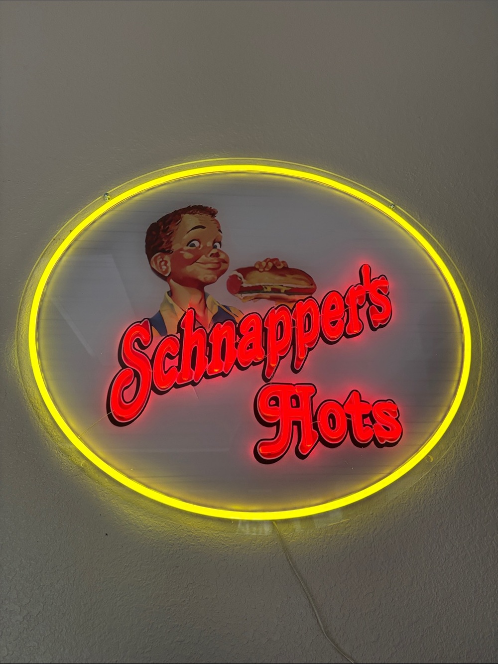 Neon Wall Sign - Yellow and Red